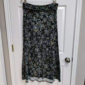LuLaRoe black bicycle maxi skirt